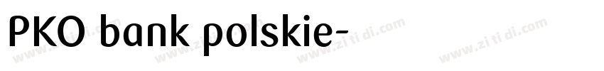 PKO bank polskie字体转换